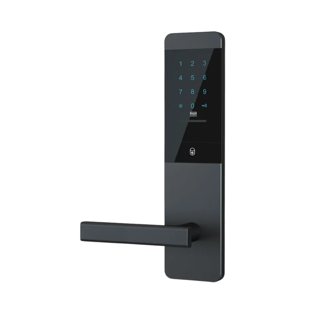 Electronic Keyless Door Lock with App, Code, Card & Mechanical Key Override