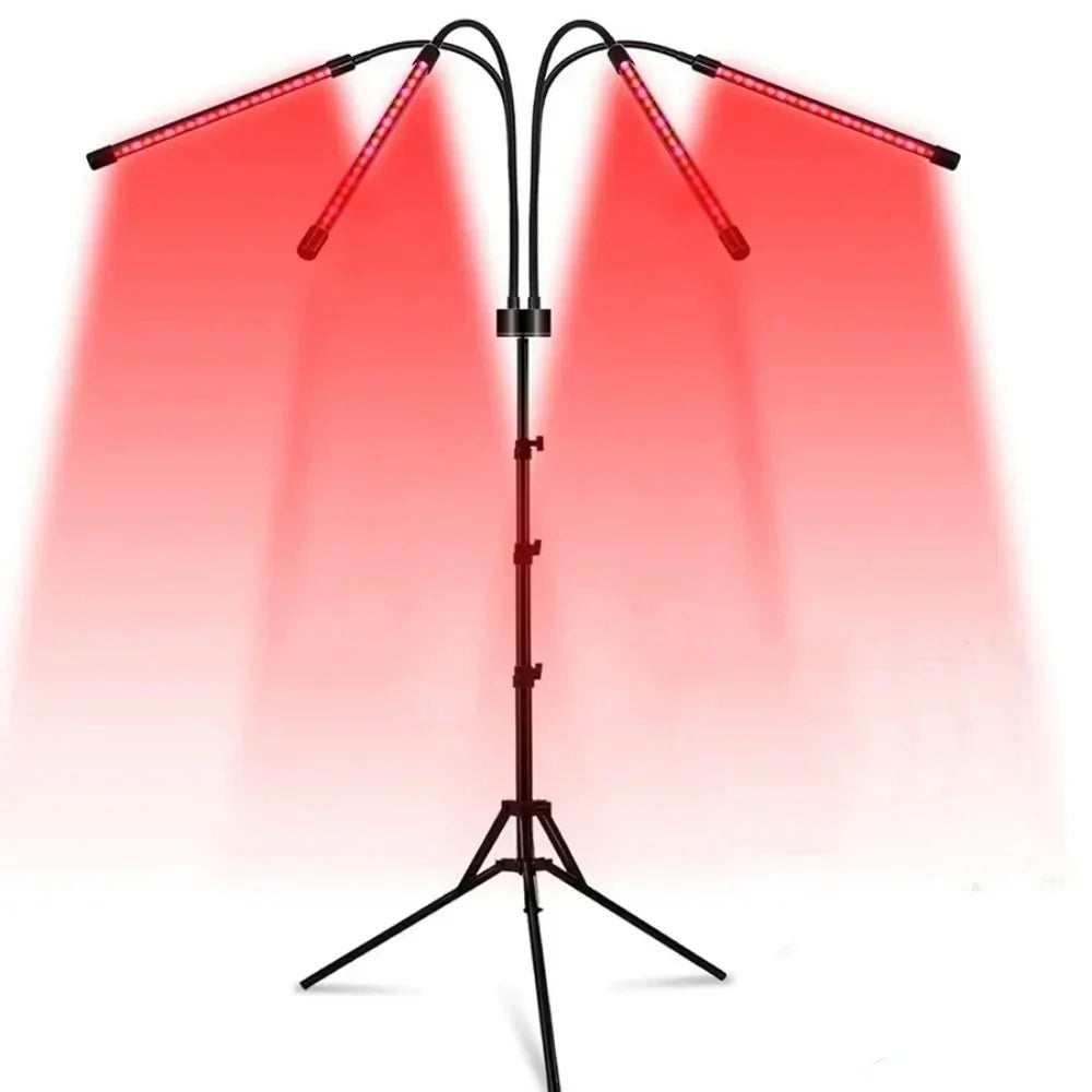 Full Body Red Light Therapy Panel with Tripod – 4 Tubes