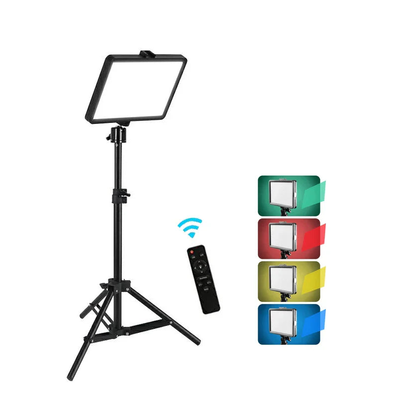 12W LED Light Kit with Adjustable Stand for Photography & Video