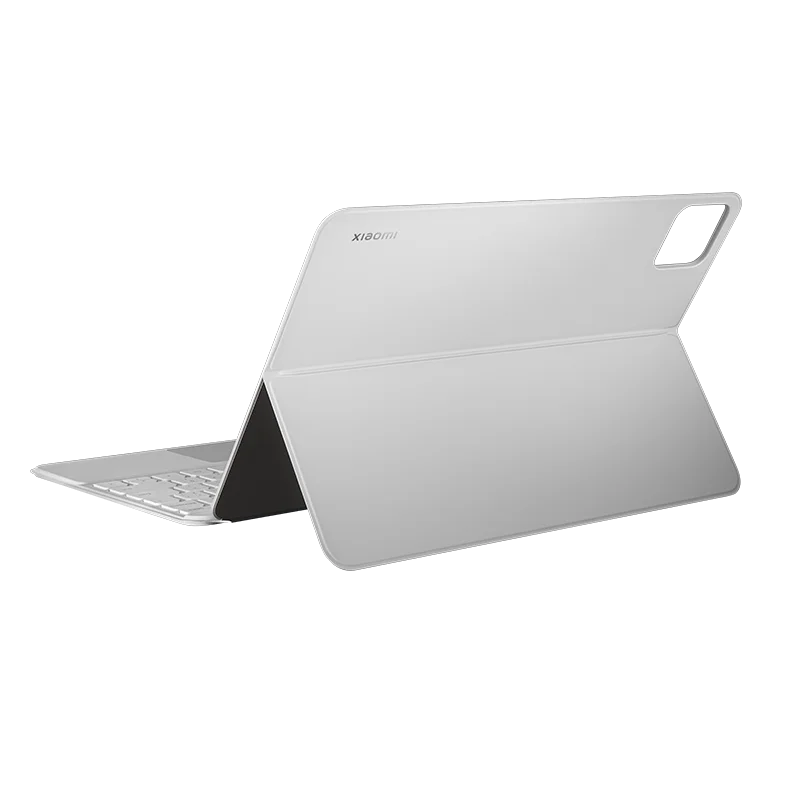 12.4 inch Tablet Keyboard Case with Backlit Touchpad White