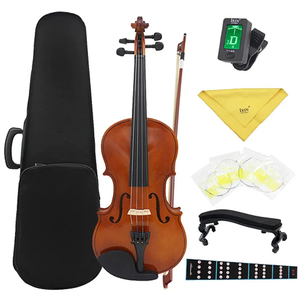 Full Size Beginner Violin Set with Case & Accessories