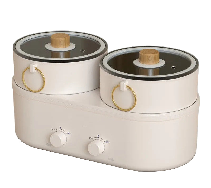 1.8L Electric Hot Pot & Non-Stick Wok Multi-Function Cooker for Rice, Soup & Stir-Fry