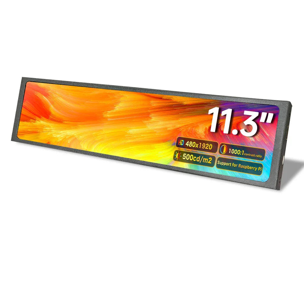 11.3-Inch 4:1 IPS LED Monitor – USB Powered, Ultra-Wide 480×1920