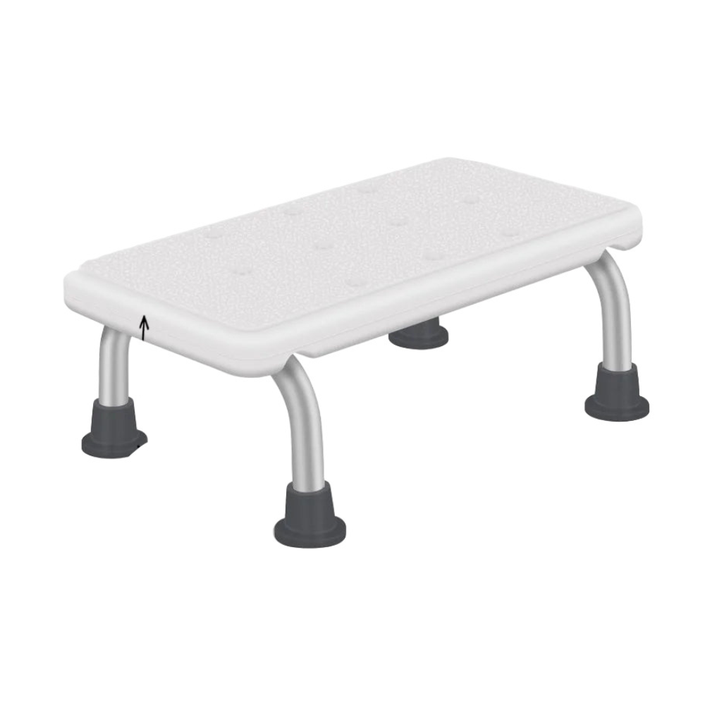 Adjustable Non-Slip Bathroom Chair Sturdy Aluminum Stool for Toilet & Daily Support