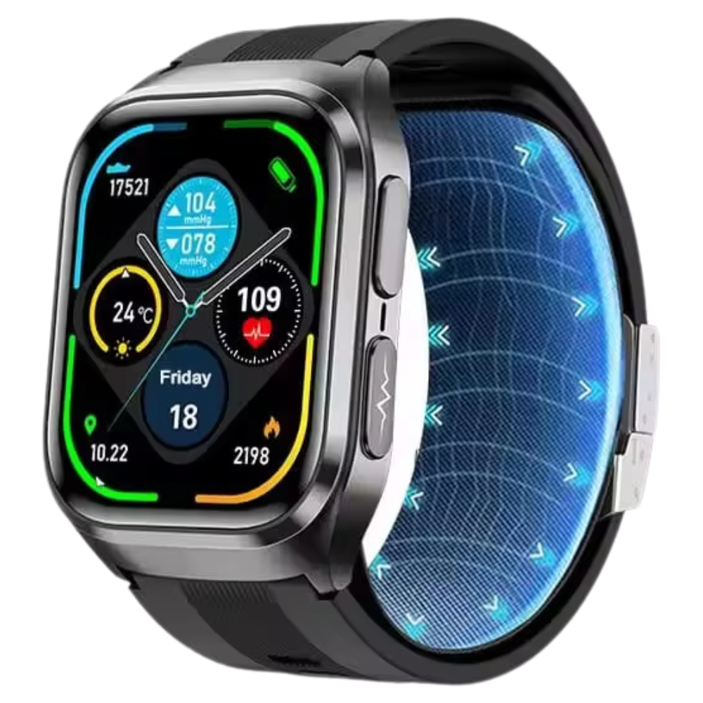AI Smartwatch with Accurate Air Pump Blood Pressure