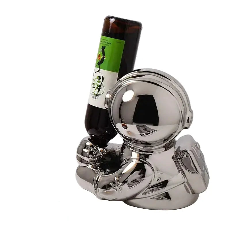 Creative Astronaut Wine Rack Space-Themed Wine Holder for Kitchen, Living Room, Bar
