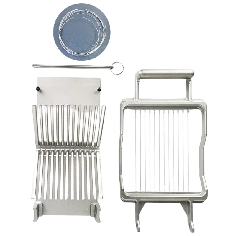 1cm Stainless Steel Wire Cheese Slicer Compact Aluminum Cutter for Soft Cheese & Sausages