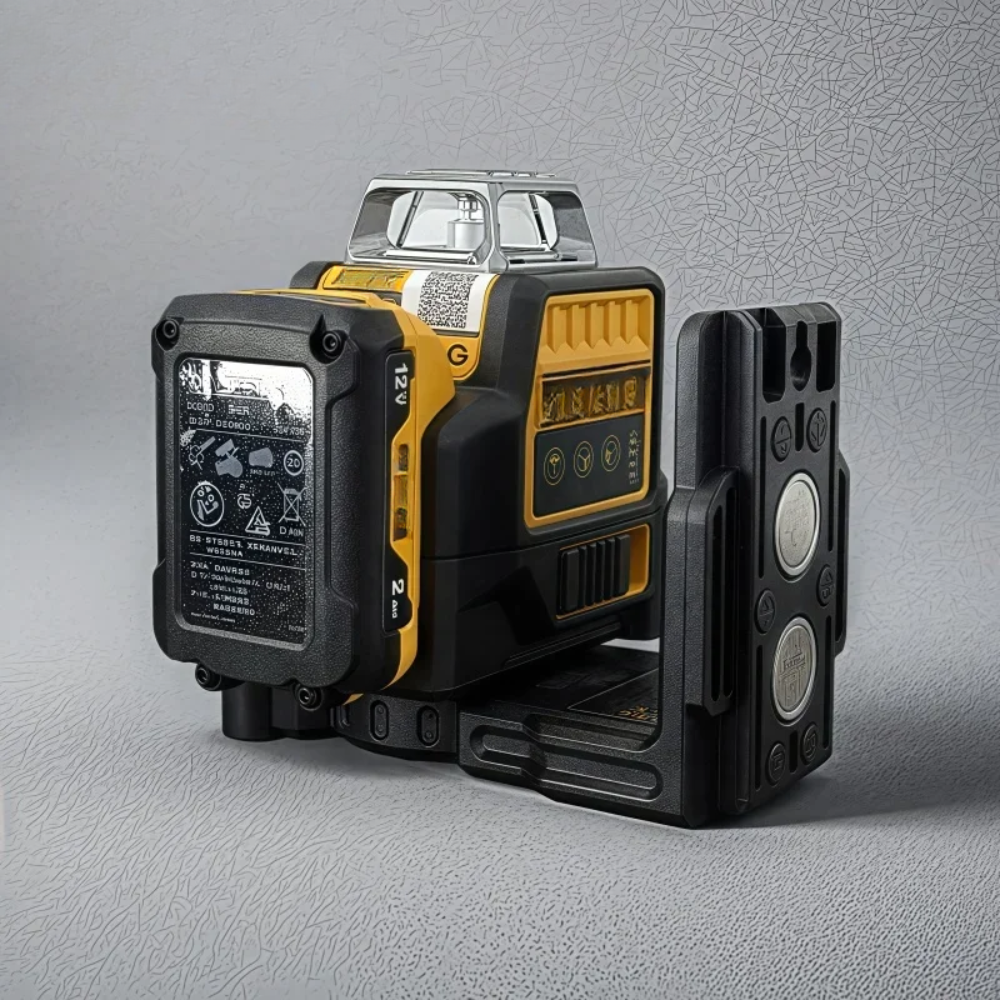 Rechargeable 360° Green Laser Level 12-Line with Battery, Charger & Carry Case