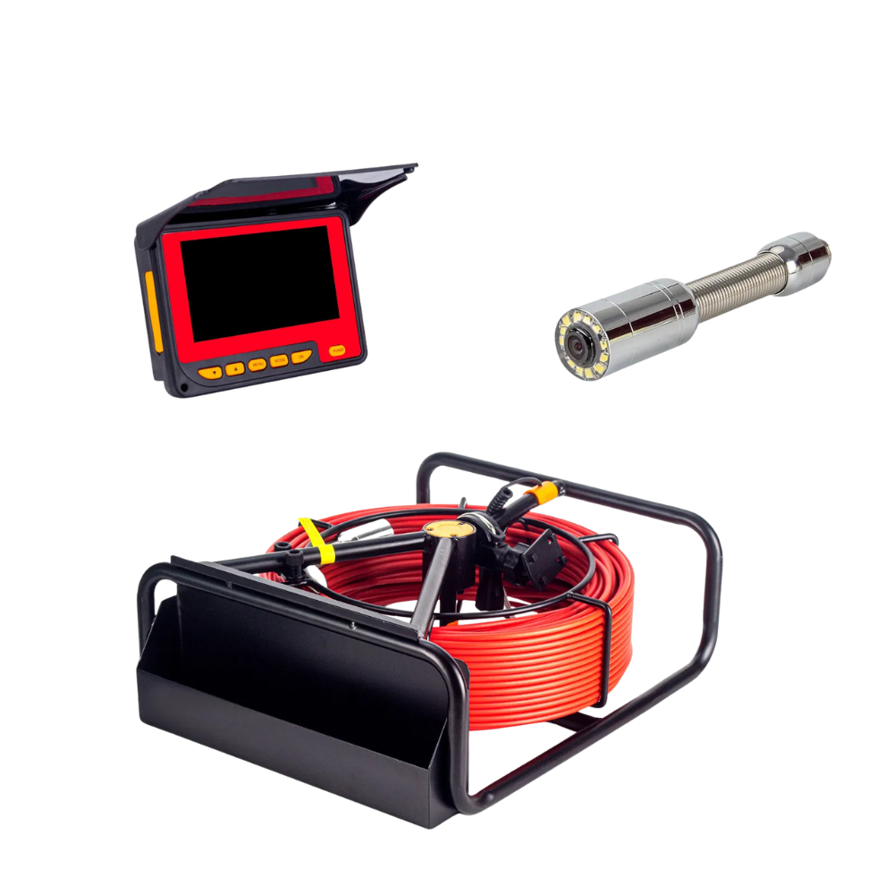 17mm Pipe Inspection Camera with 10m Cable, DVR Recorder & 4.3" Display