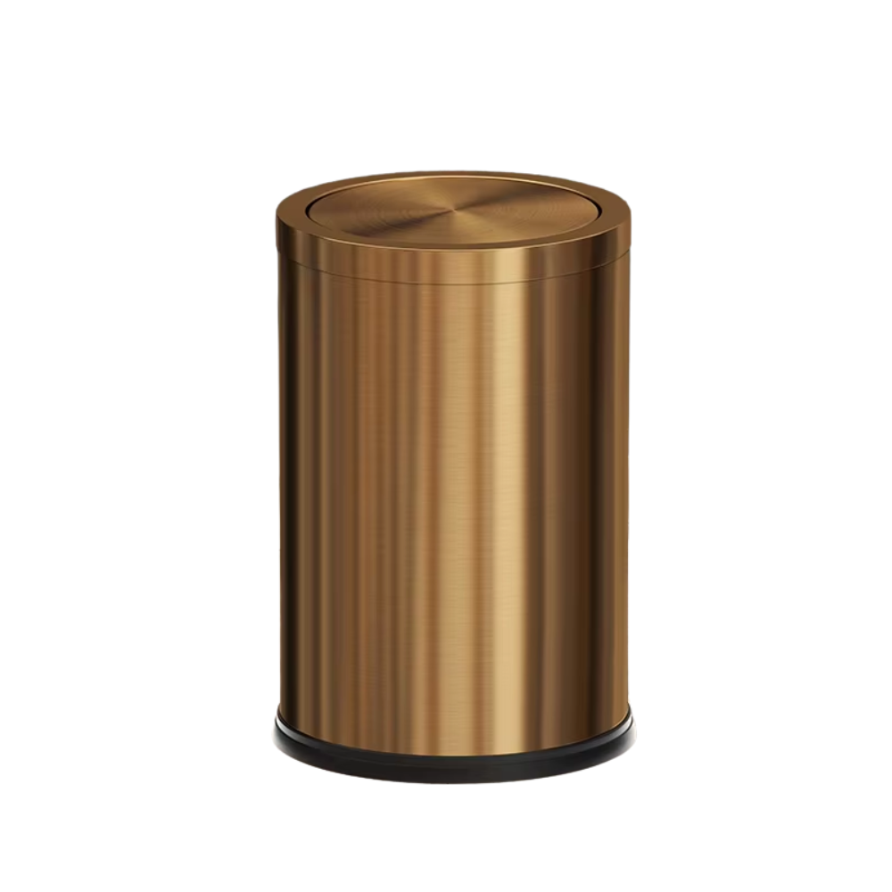 Compact 9L Round Trash Bin for Bathroom and Office