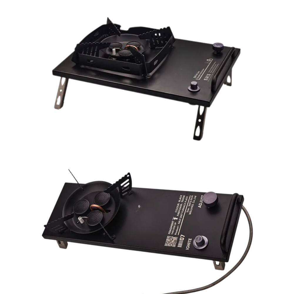 Aluminium Alloy Outdoor Gas Stove Table with Triple Burners