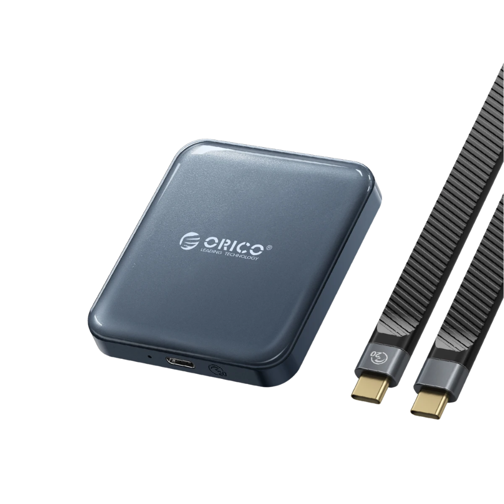 1TB Portable SSD with Magnetic Mount – USB-C 20Gbps for iPhone 15 Pro 4K Video Recording