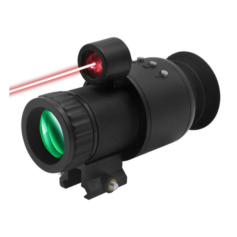 Waterproof 1080P Digital Night Vision Monocular with Infrared Mode and 1–10X Zoom