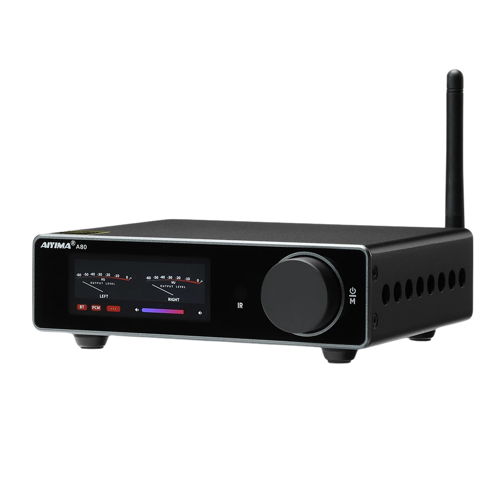 2-Channel 300W Bluetooth Amplifier with USB and Optical Input