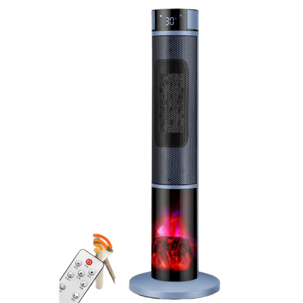 800W Vertical Electric Heating Unit Smart Voice-Controlled Warmer for Home Use