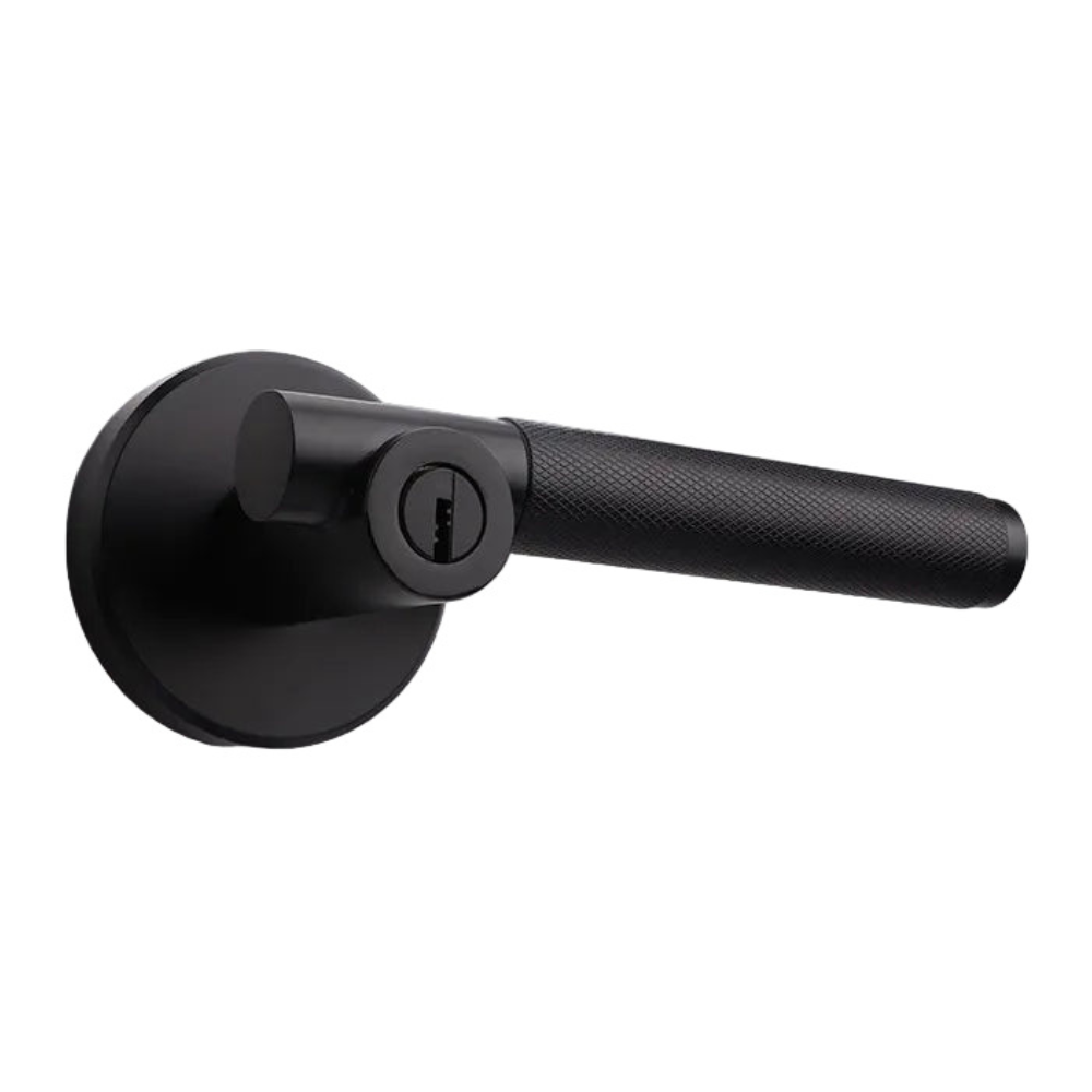 Modern Bedroom & Bathroom Door Handle Lock – Zinc Alloy with Copper Cylinder