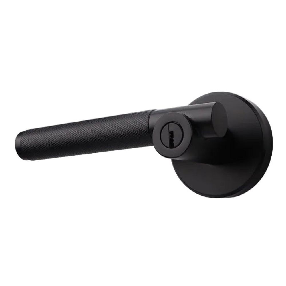 Modern Bedroom & Bathroom Door Handle Lock – Zinc Alloy with Copper Cylinder