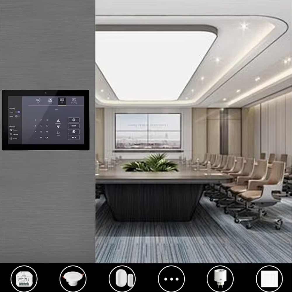 Touchscreen Smart Home Panel with POE and RS485