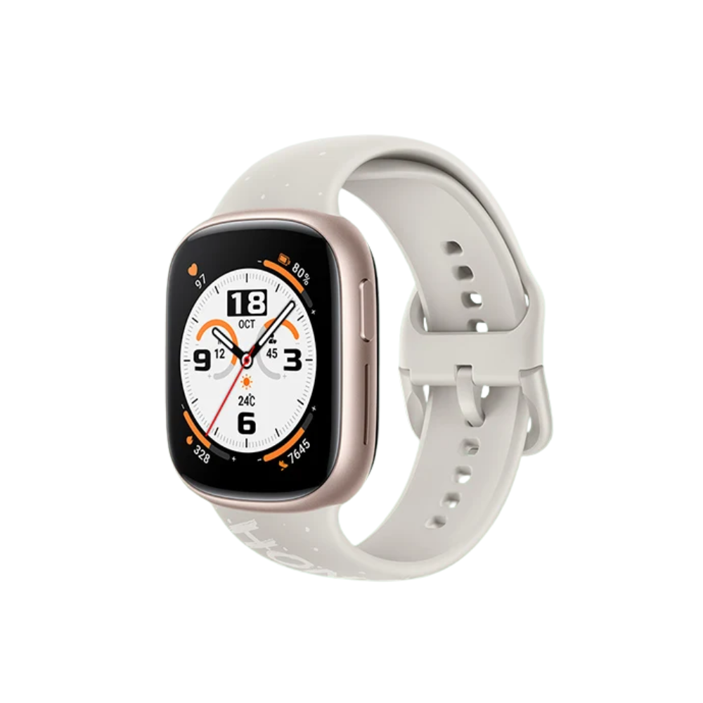 1.75" AMOLED Smartwatch with Heart Rate Monitor & 14-Day Battery Life – Gold