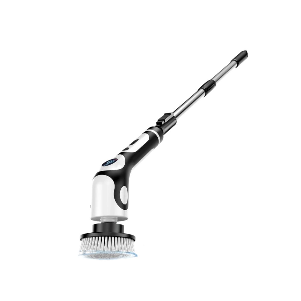 11-in-1 Cordless Electric Spin Scrubber with 9 Brush Heads and Adjustable Handle