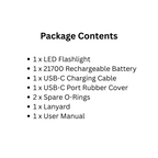 Waterproof High-Lumen Flashlight for Outdoor and Emergency Use