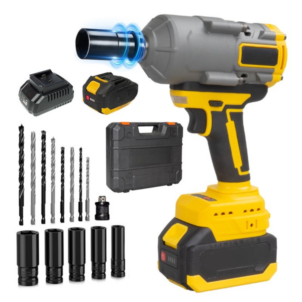 21V Electric Impact Wrench 1350Nm Torque with 1/2" Square Drive