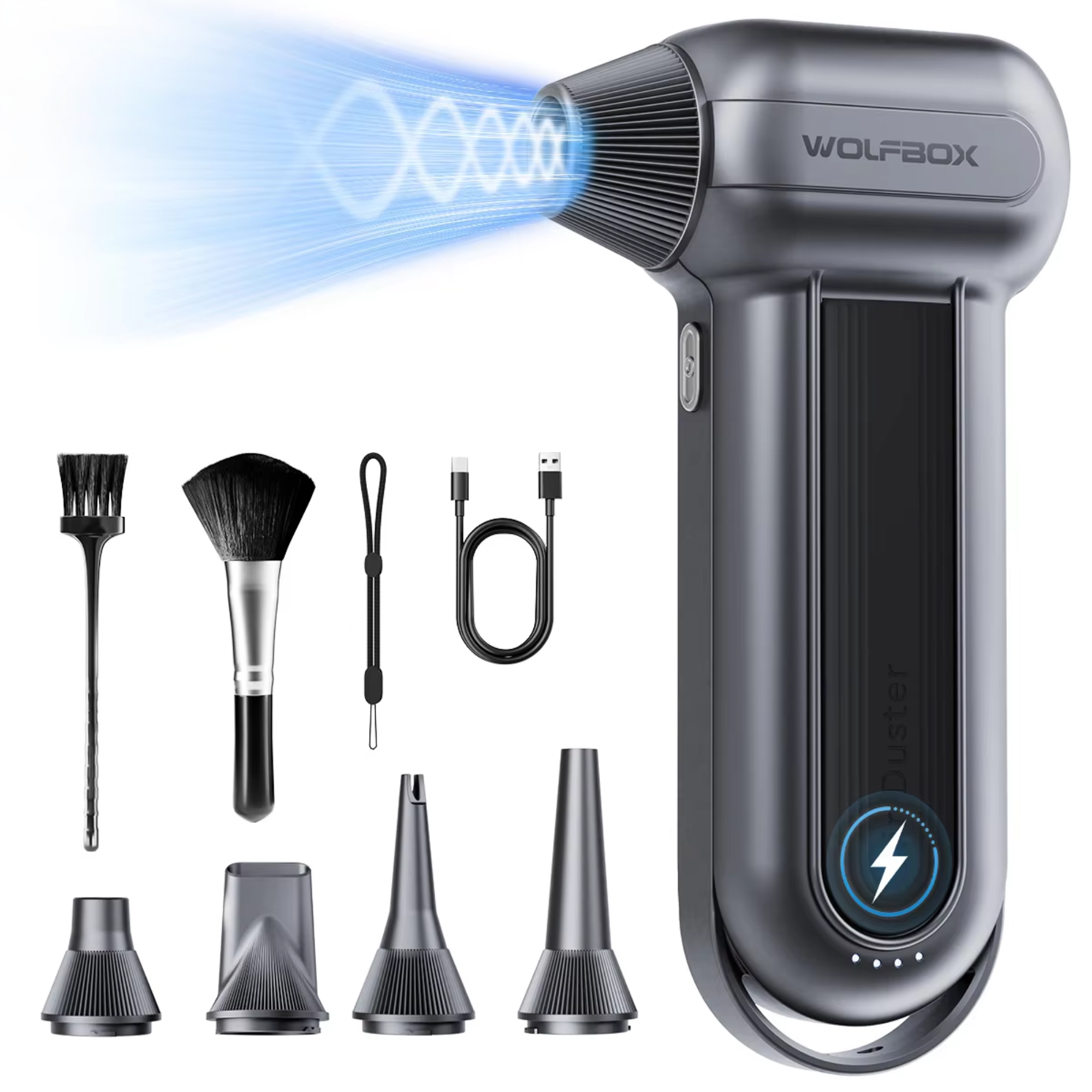 Portable High-Power Air Duster for Cleaning Electronics and More