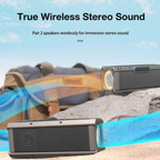 100W Wireless Speaker with Deep Bass, RGB Light Show, and TWS Stereo Pairing