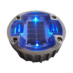 Heavy-Duty Solar LED Road Stud Light – Waterproof 120mm Round Embedded Marker for Outdoor Paths