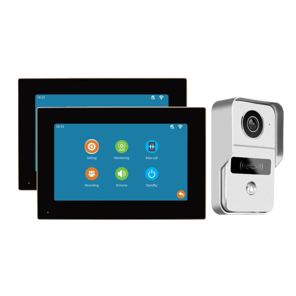 Wired & Wireless POE Video Intercom Doorbell Kit for Villa, Apartment & Home Security