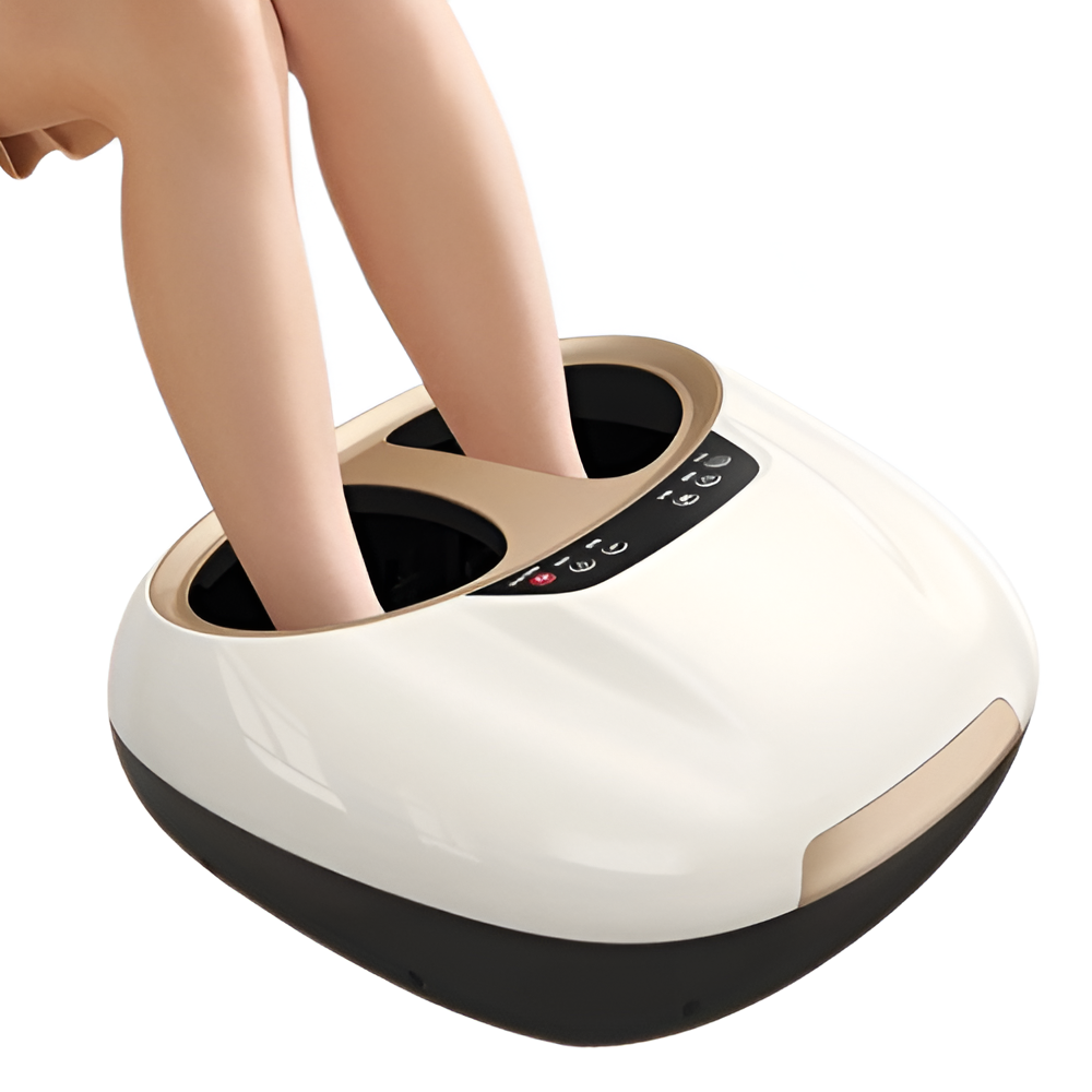 Electric Foot Massager with Kneading, Heating & Airbag Compression