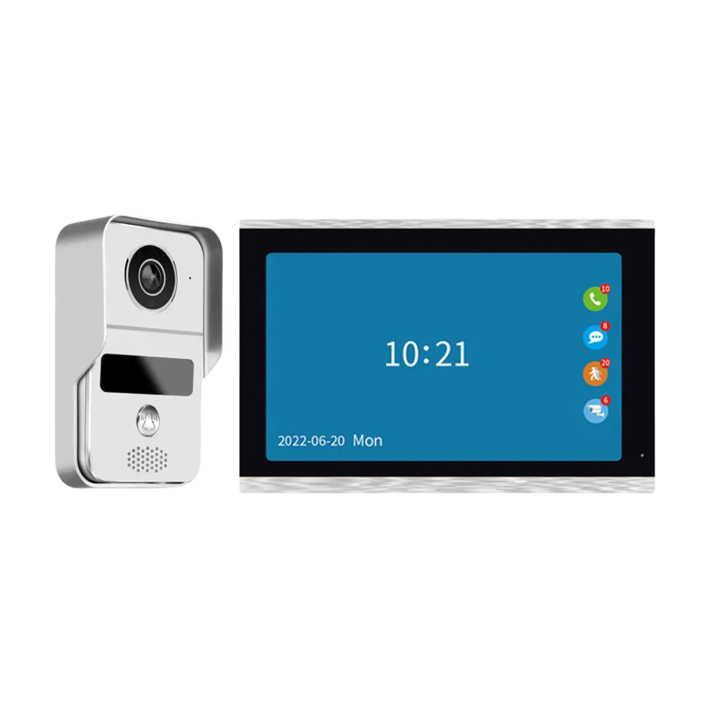 Wired & Wireless POE Video Intercom Doorbell Kit for Villa, Apartment & Home Security
