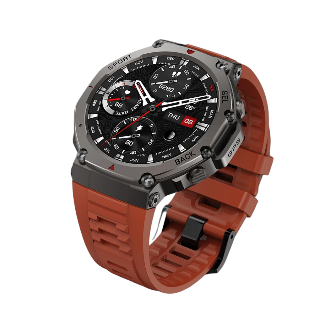Outdoor Smartwatch with Heart Rate Monitor, AMOLED Screen and Long Battery Life