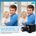 1080p USB Zoom Webcam with Varifocal Lens, 30fps 2.8-12mm lens