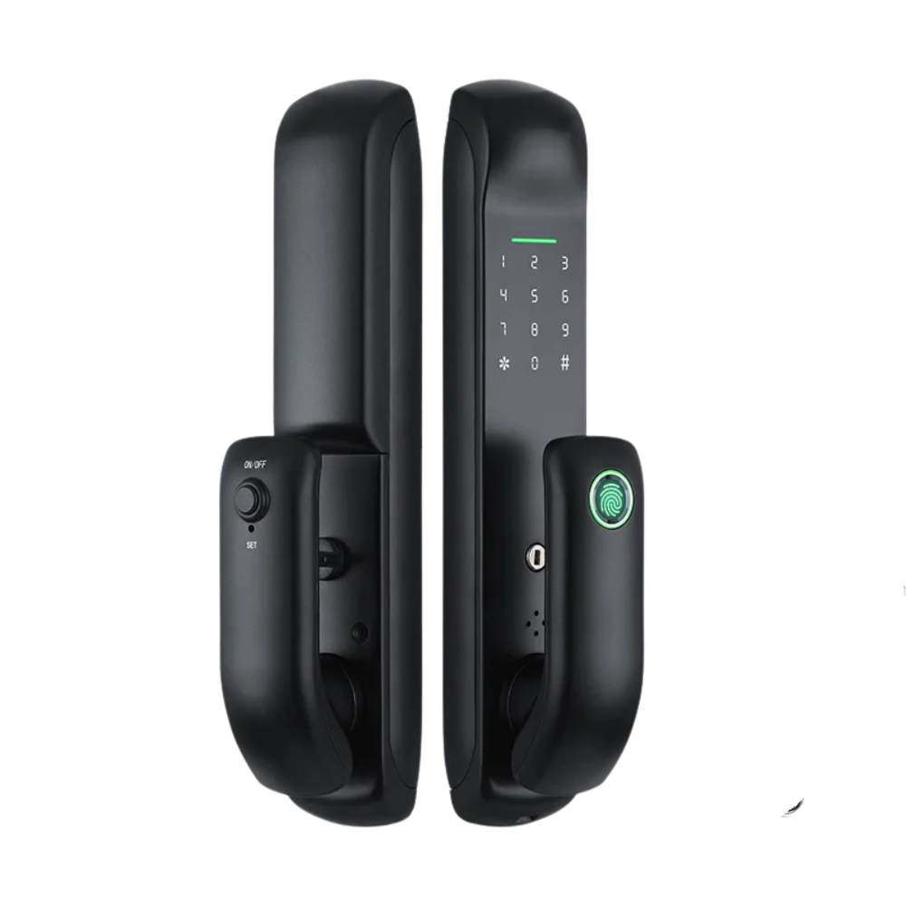 Electronic Smart Door Lock with Fingerprint, Card, Password & App Control