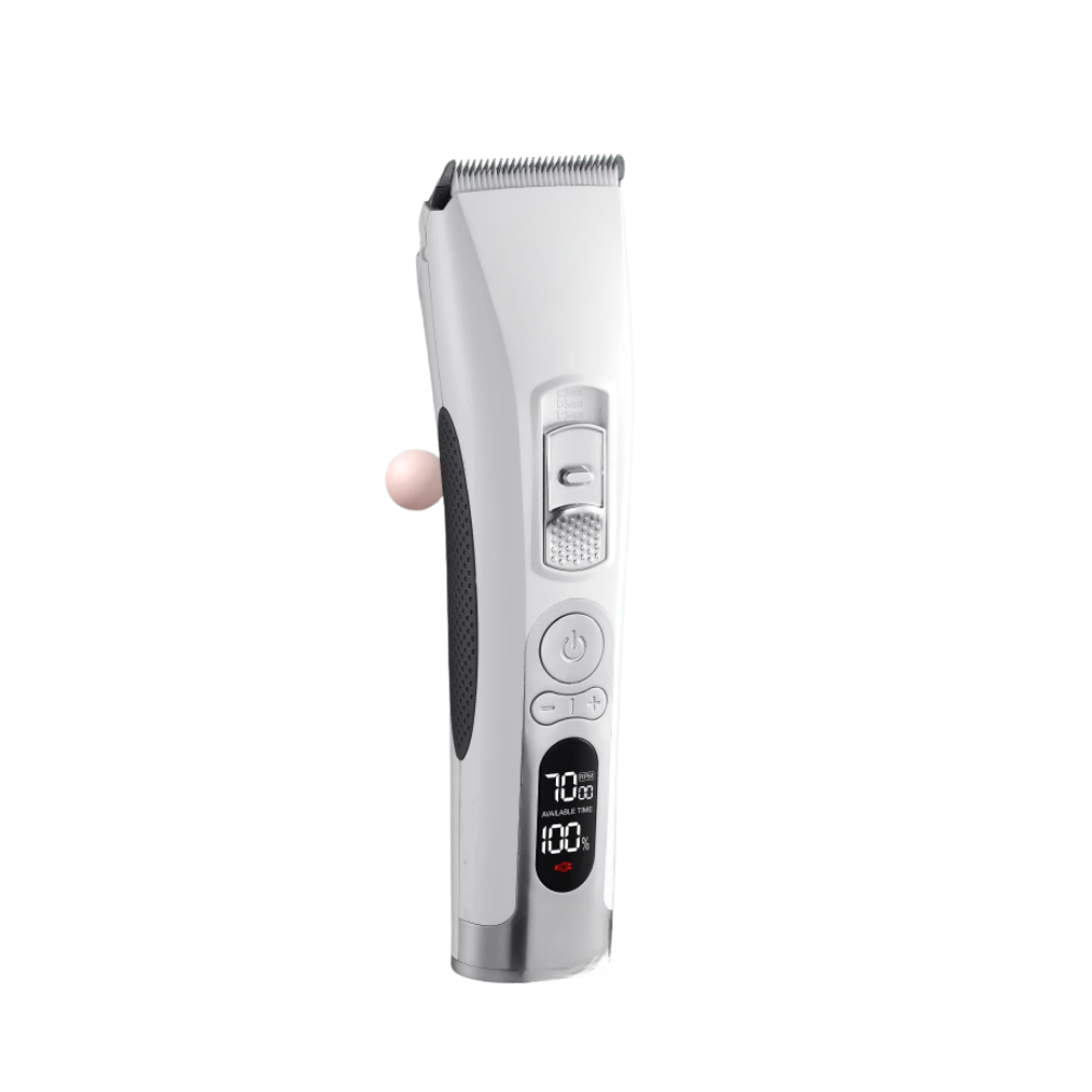 Rechargeable Dog Grooming Trimmer with LCD, Adjustable Cutter Head & USB Charging