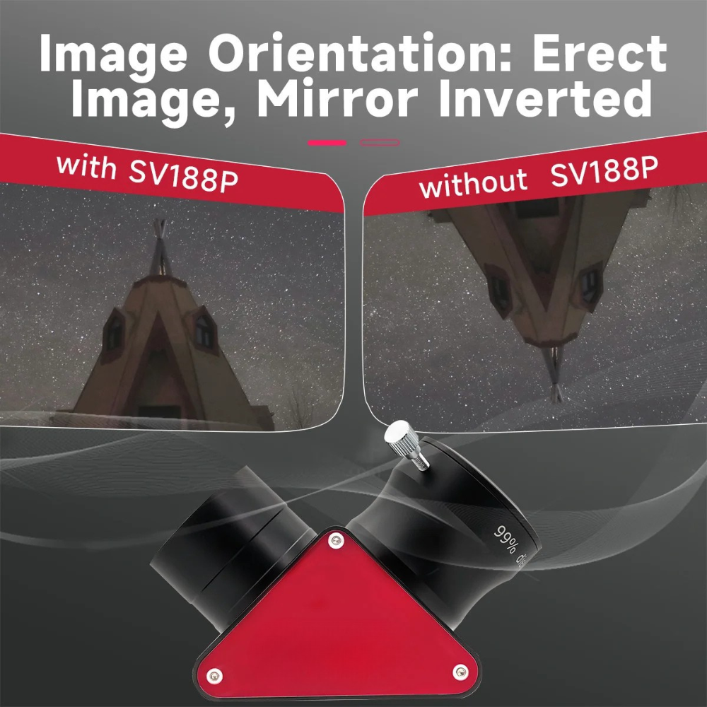 1.25"/2" Zenith Mirror with 99% Reflectivity for Telescopes