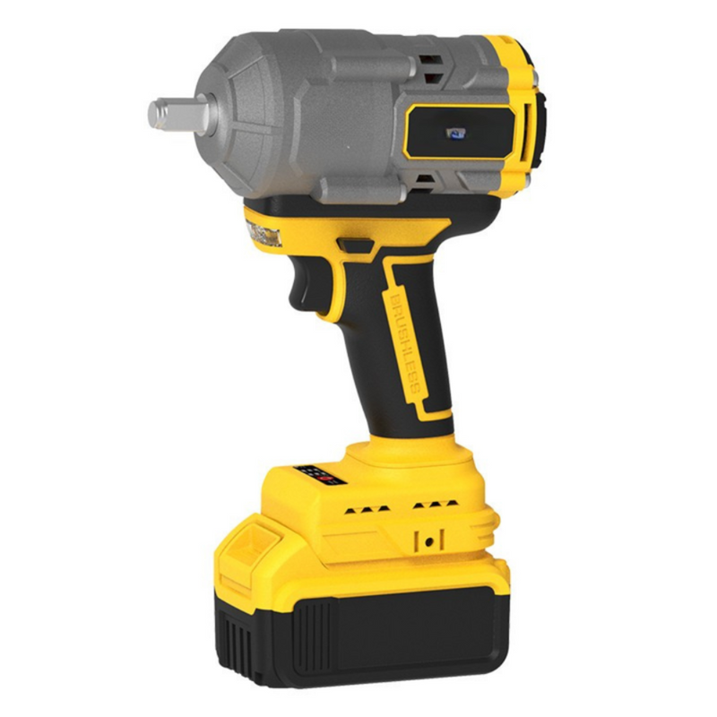 21V Heavy Duty Cordless Impact Wrench 1100Nm with Brushless Motor and 1/2 Inch Drive