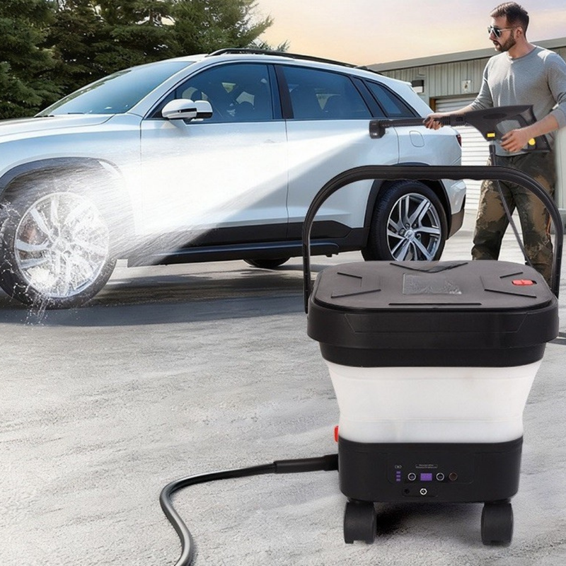 Portable Cordless Car Washer 6-in-1 Spray Gun 36 Bar Rechargeable Pressure Cleaner