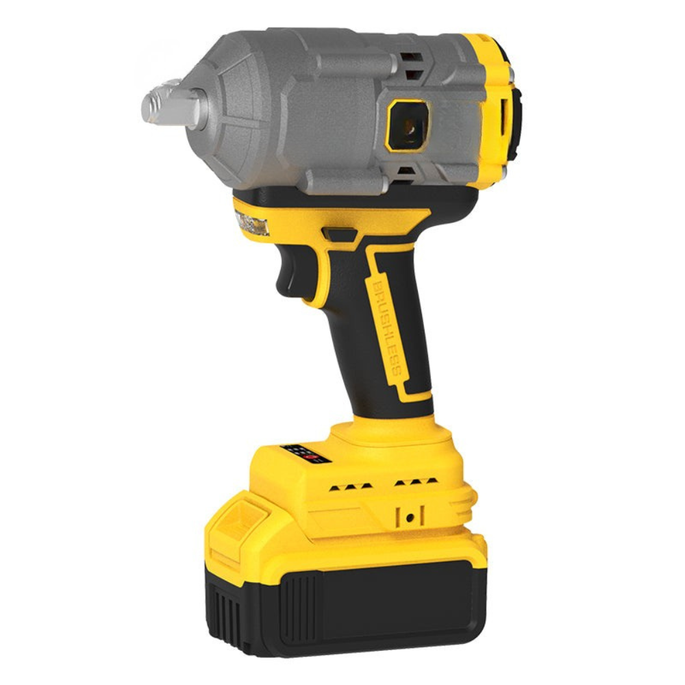 Heavy Duty 21V Cordless Impact Wrench with Brushless Motor and 1/2" Drive