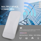 Dual LAN 5.8GHz Long Range Wireless Bridge IP65 Outdoor WiFi CPE with One-Click Pairing