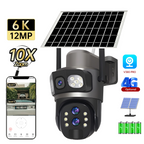 Wireless 4G Outdoor Camera with Solar Panel, 10X Zoom & AI Auto-Tracking
