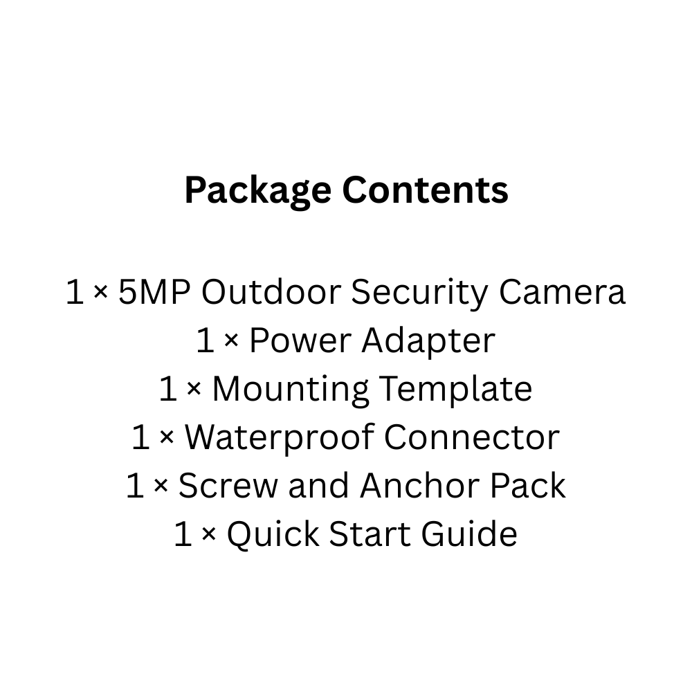 Smart 5MP Outdoor Security Camera with Motion Alerts & Full-Color Night Vision
