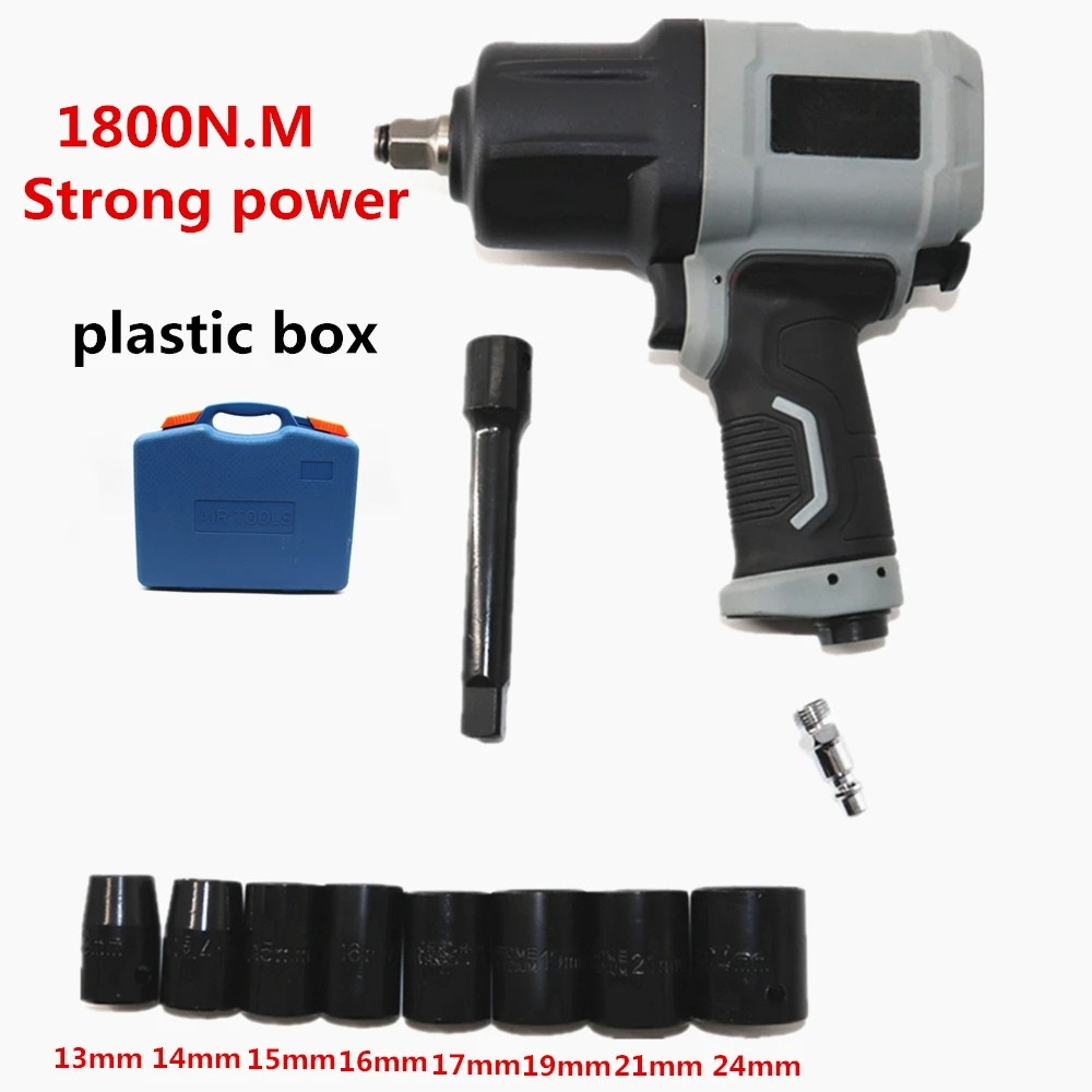 1800NM Air Pneumatic Wrench with Impact Socket Set