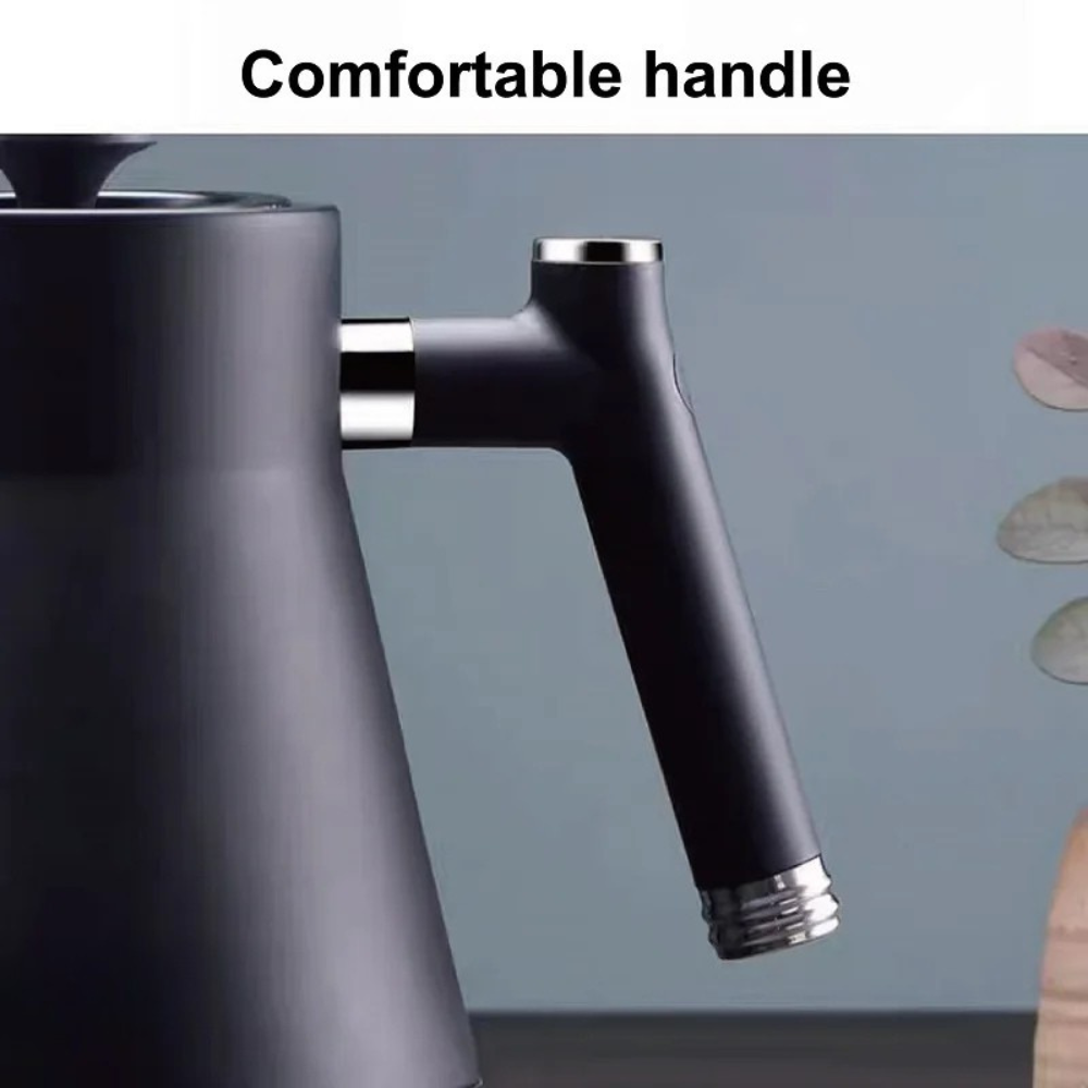 1L Electric Gooseneck Kettle with Temperature Control and Digital Display