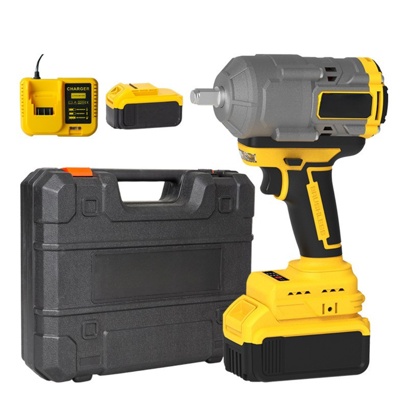 21V Heavy Duty Cordless Impact Wrench 1100Nm with Brushless Motor and 1/2 Inch Drive