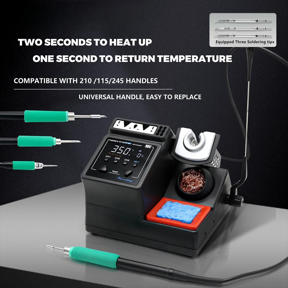 200W Soldering Station with Temperature Control for Electronics