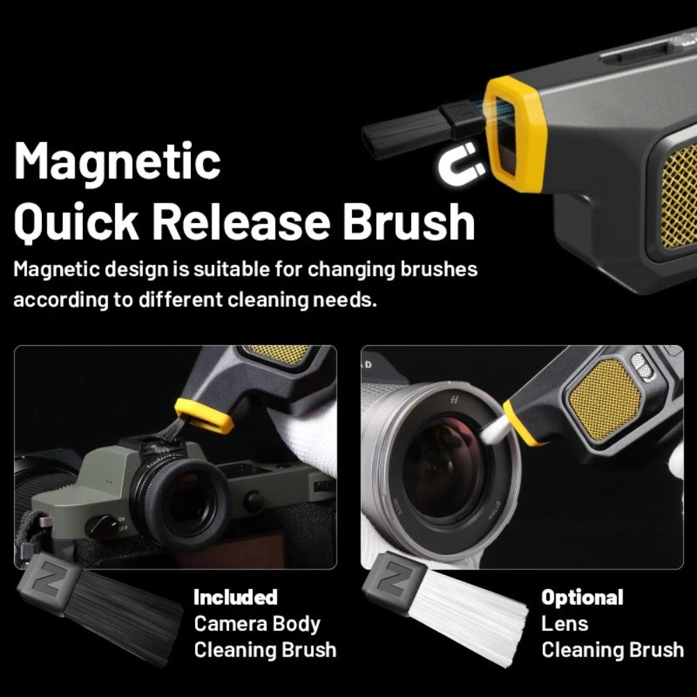 Portable Electronic Camera Air Blower with 2.7kPa Dust Removal, 33.6W Power & 30000RPM Motor