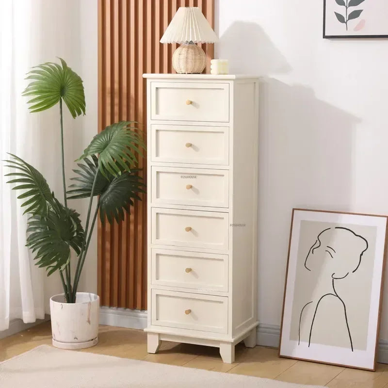 Modern Solid Wood 3-Drawer Cabinet for Living Room