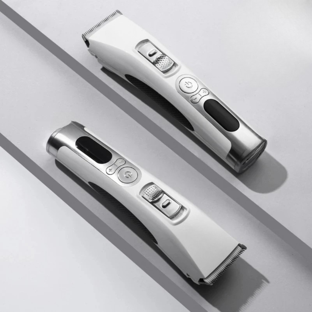 Rechargeable Dog Grooming Trimmer with LCD, Adjustable Cutter Head & USB Charging